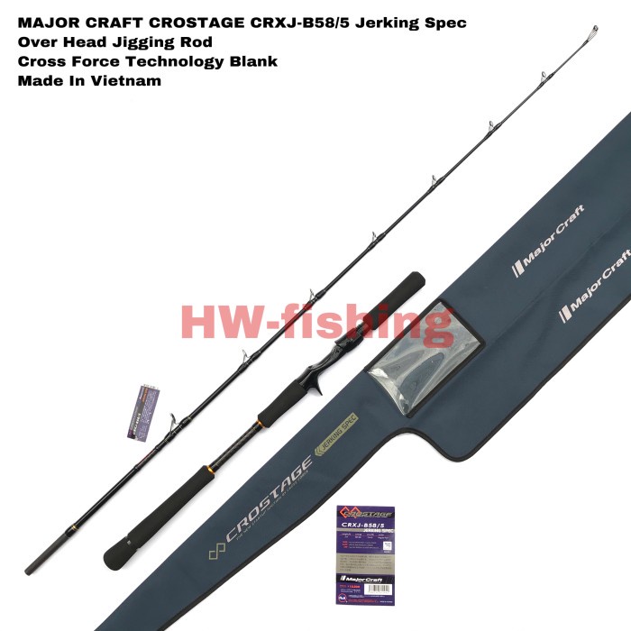 ✨Ori Major Craft Crostage Crxj-B58/5 Jerking Spec - Over Head Jigging Rod Bisa Gojek