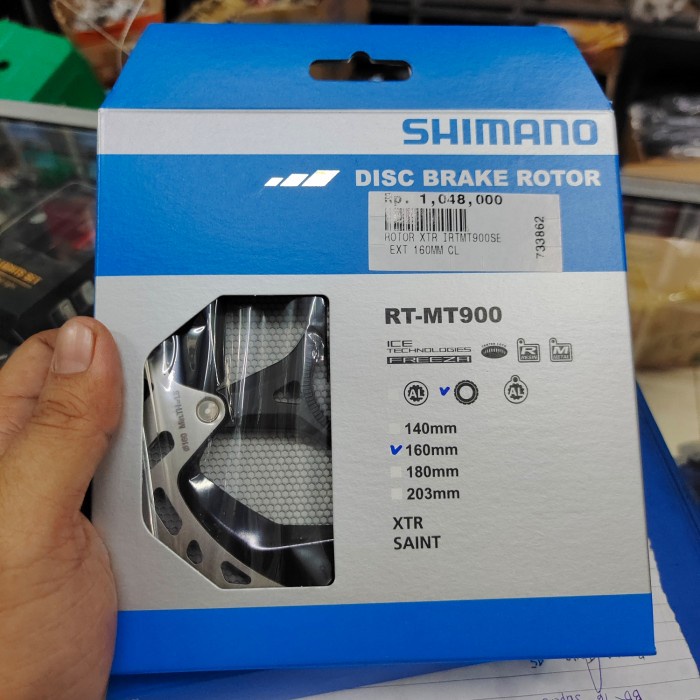 ✨Ori Shimano Rotor Xtr Rt Mt900 160 Mm Centerlock Icetech Shimano With Dus Terbaru