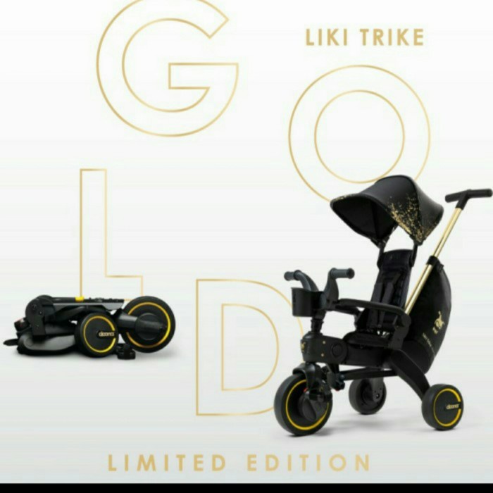 ✨Ori Doona Liki Trike Special Series - Gold - Sepeda Anak Doona Liki Trike Diskon
