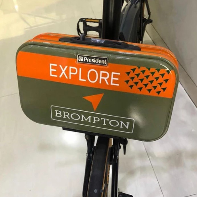 ✨Ori Koper Brompton Mini Explore President Hardcase Include Bracket Tas Diskon