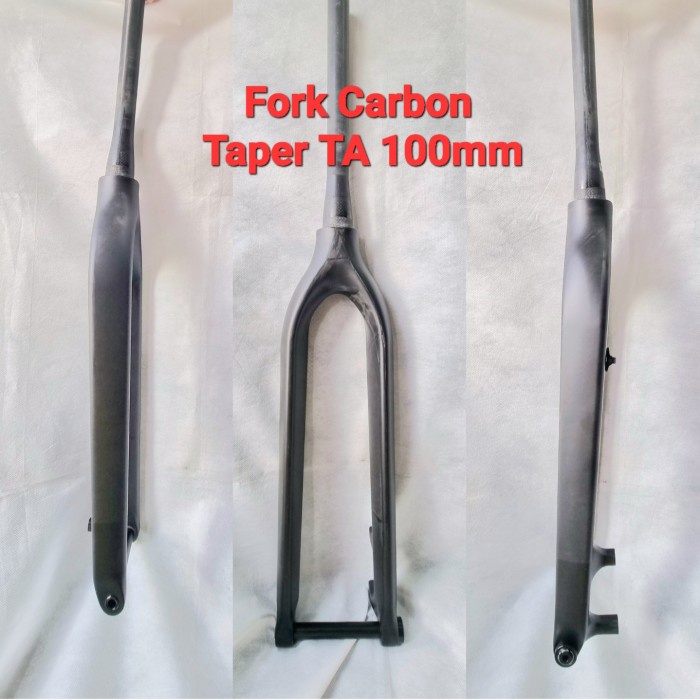 ✨Ori Fork Rigid Carbon Taper Ta Fork Carbon Thru Axle Tapered Mtb Roadbike Terbaru