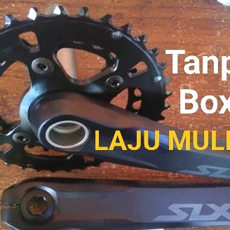 crankset slx shimano double 36-26 fc m7120 12 tanpa bb dan tanpa box fikafika8187