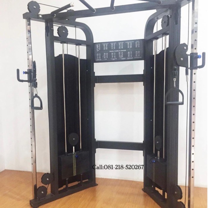 ✨New Ori Dual Cable Crossover Dhz Fitness E-1017C Terbaru