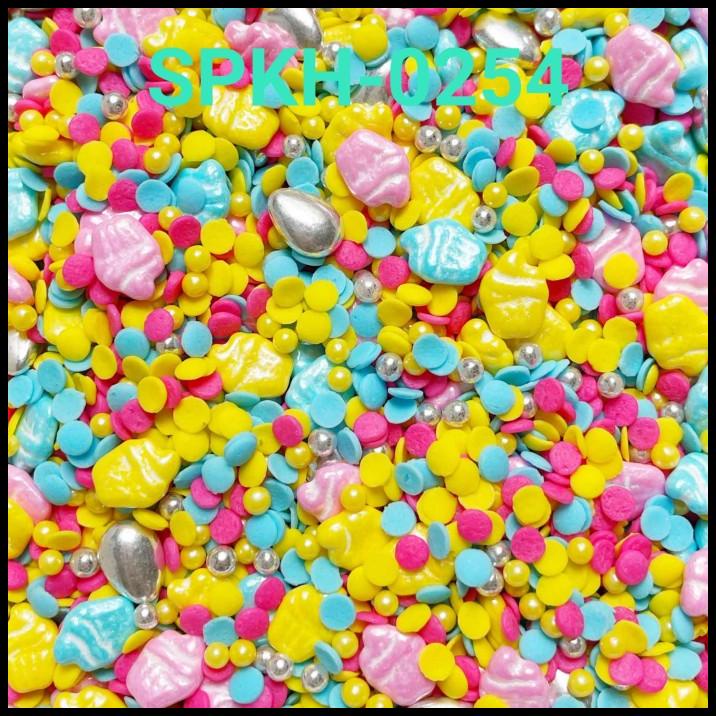 

TERMURAH SPKH-0254 SPRINKLES SPRINKLE SPRINGKEL 500GR CUPCAKE PINK BIRU !!!!!!!