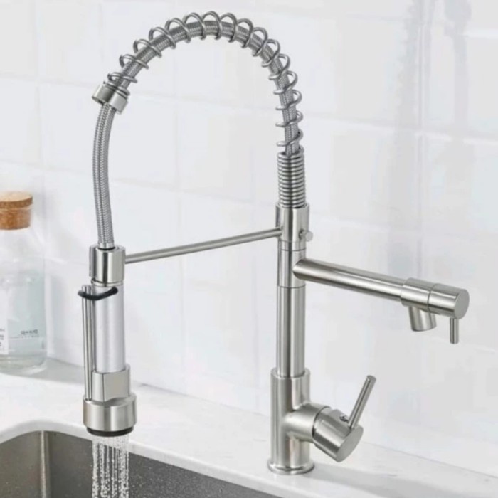 ✅Ori Keran Cuci Piring Panas Dingin Tarik Kran Sink Mixer Tarik Model Toto Terbaru