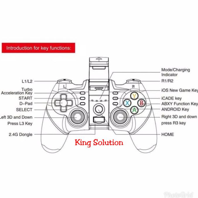 IPEGA PG-9076 Gamepad Wireless Controler/IPEGA 9076 Joystick Bluetooth