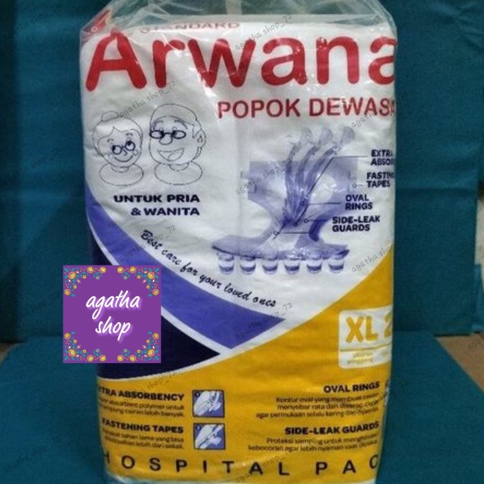 Promo Popok Dewasa Arwana Perekat Xl Isi 12 Pcs Pempers Dewasa Arwana Xl