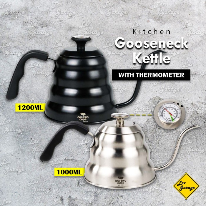Promo Gooseneck Kettle Thermometer Teko Leher Angsa Termometer Stainless