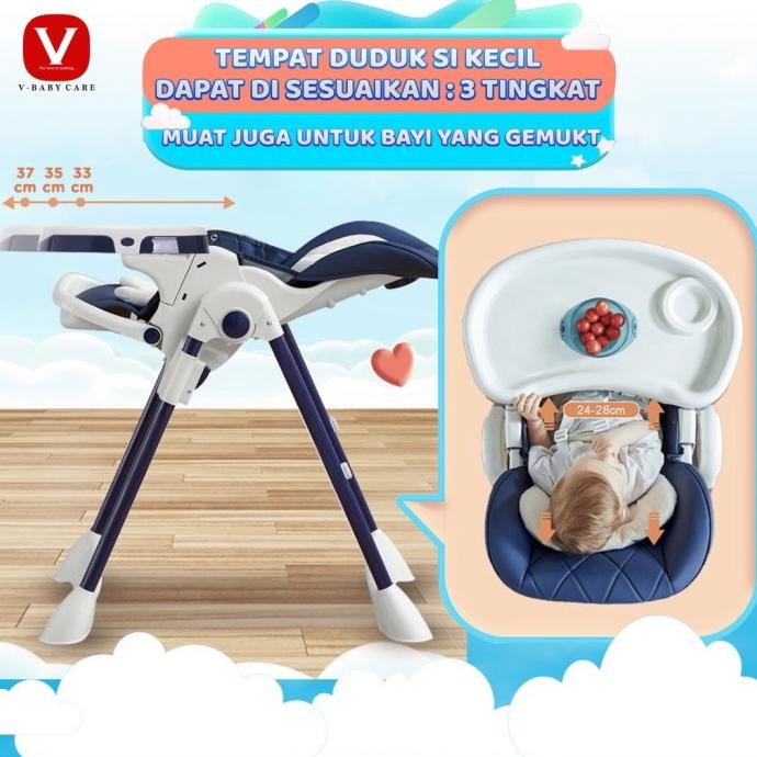 V-Baby Kursi Makan Bayi Bayi Rumah Tangga Anak Multifungsi Meja Makan Foxyisland