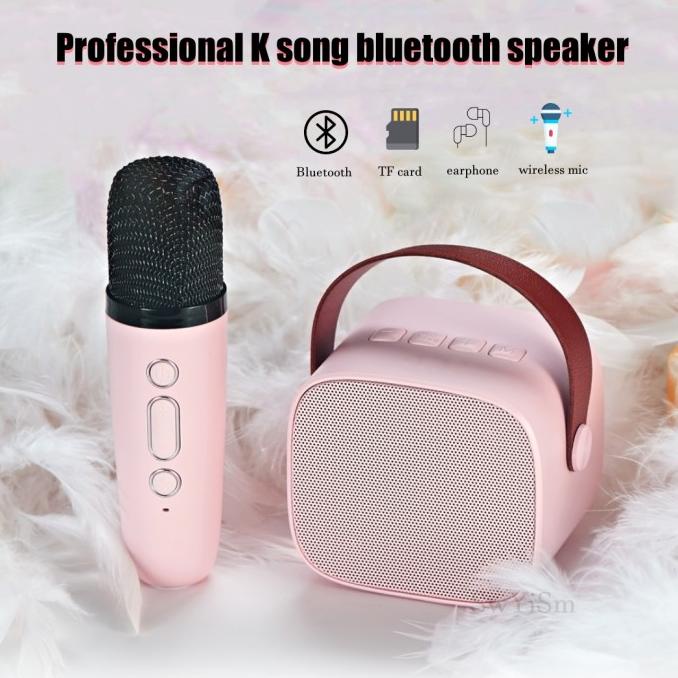 bluetooth speaker karaoke portable anak whit wireless mic
