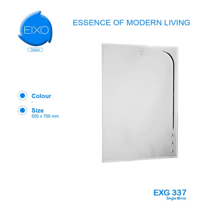 Eixo Global Mirror Kaca Cermin 50 X 70 Cm Wastafel Dinding Kamar Mandi Promo Terbaru