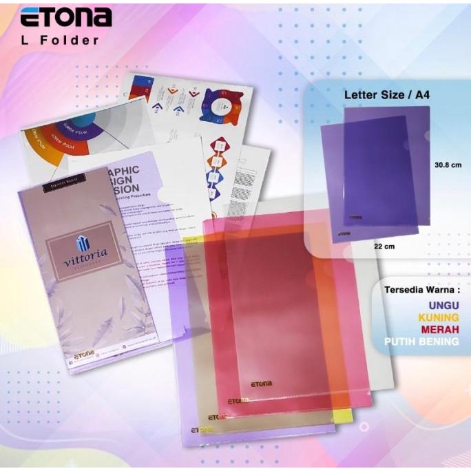 

Etona Map L/ L Folder Ukuran A4 Letter Size, Super Murah Kode 1463