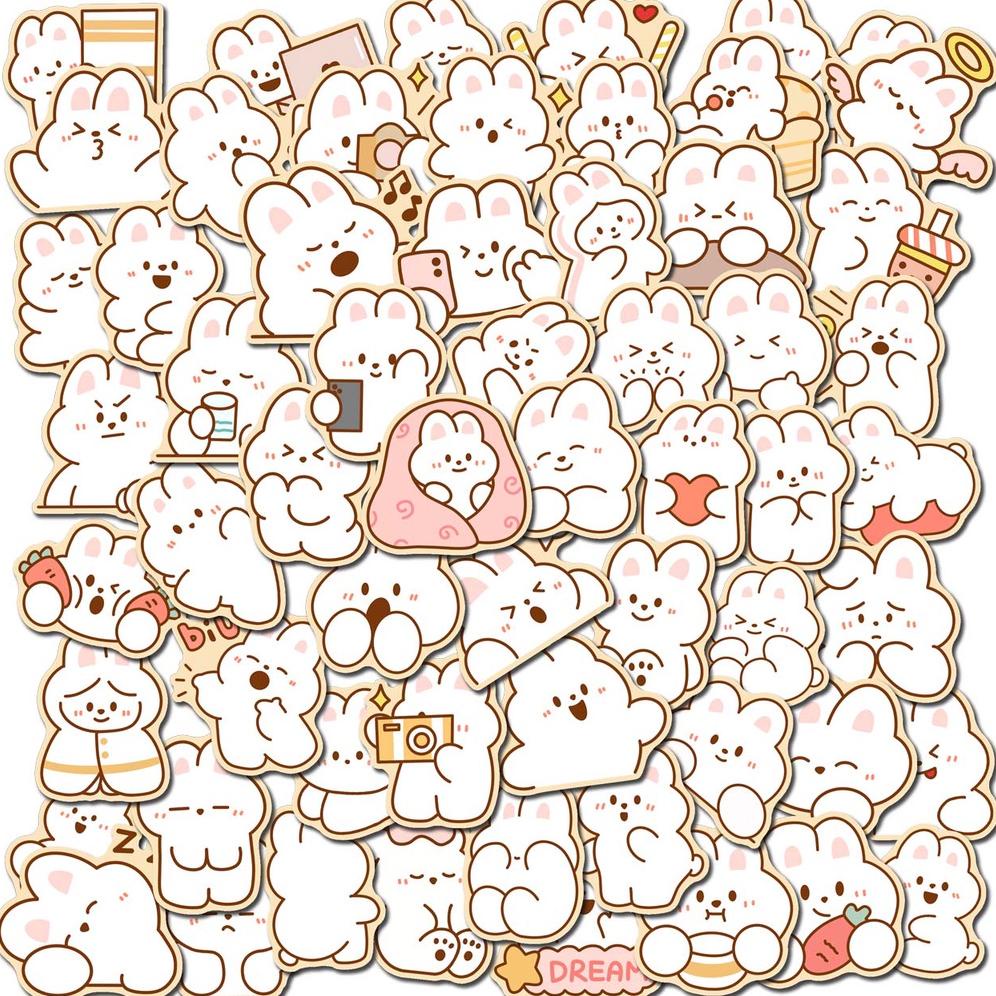 

60 pcs / Lot Stiker Kertas Gambar Kucing Kawaii astronot Untuk Diary ST229