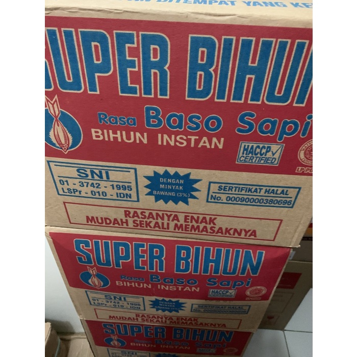 

Bihun Kuah Rasa Baso 1 Dus Isi 30 Pcs