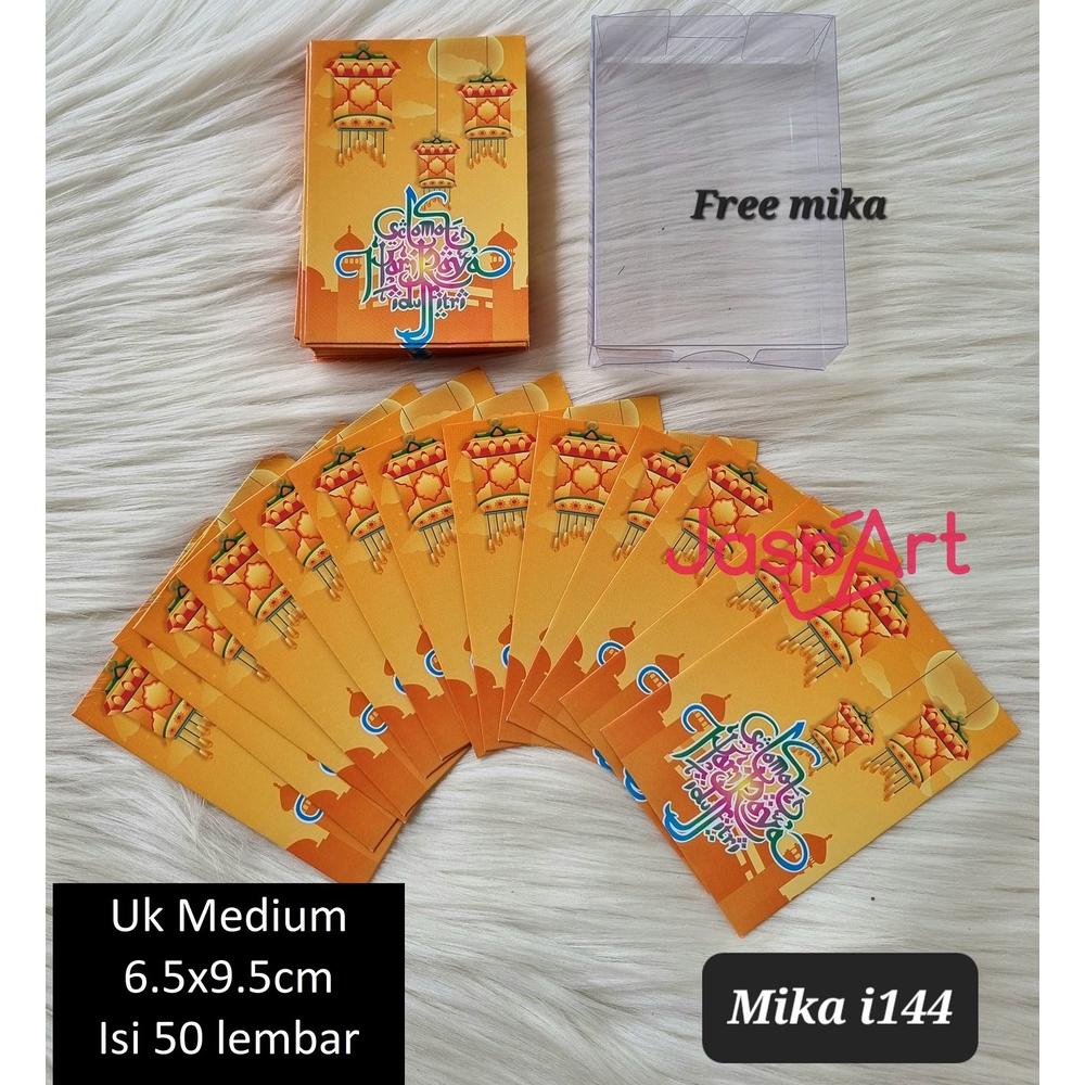 

Amplop / Angpao Lebaran Hari Raya Idul Fitri Mika Isi 50 Lembar Murah Meriah Ready