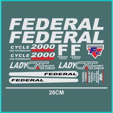 

Cutting Sticker FEDERAL LADY CAT SS Sticker Sepeda bahan Oracal 20JVL