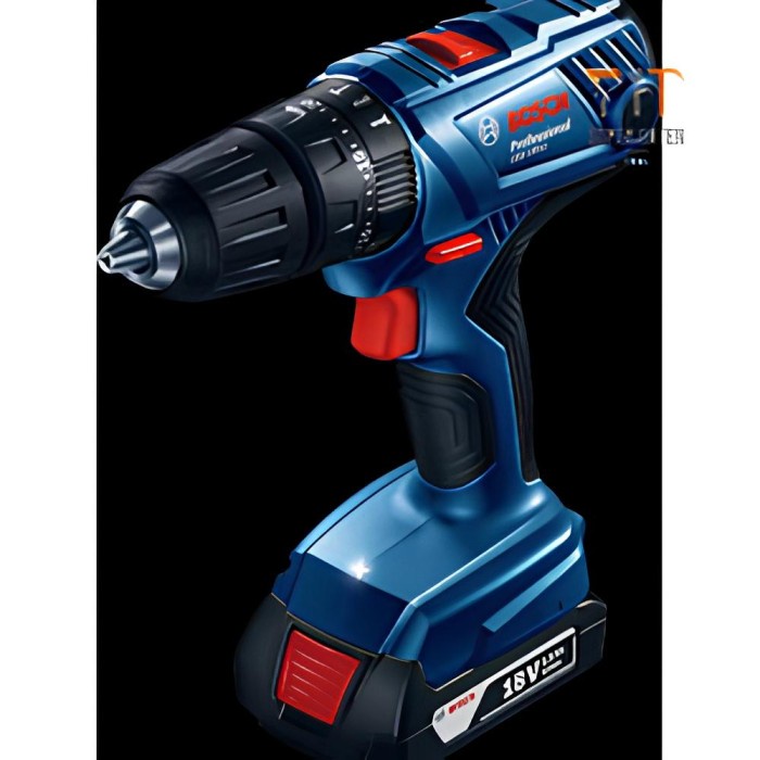 Promo Bor Cordless Bosch 10Mm Mesin Bor Baterai Impact Drill Fullset