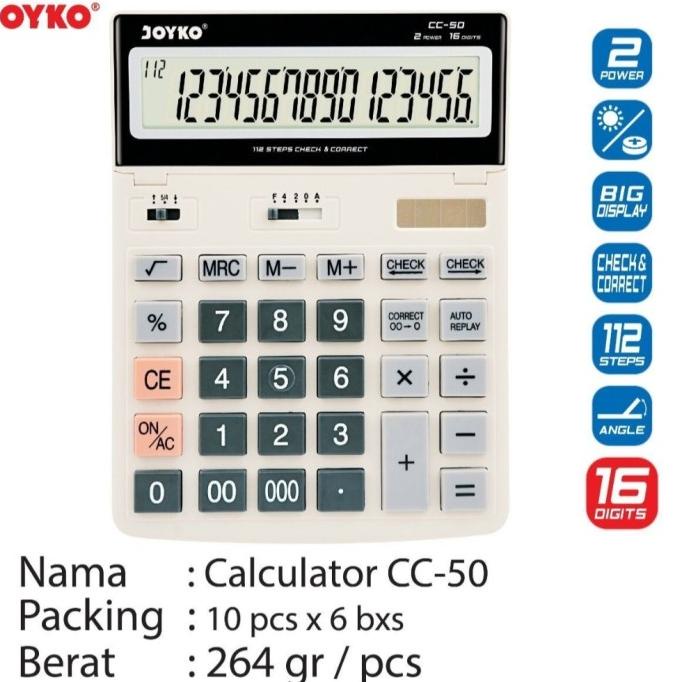 

calculator 16 digit merk joyko CC-31