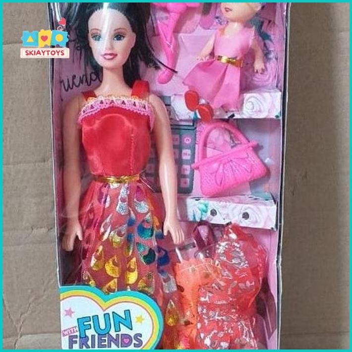 Skiatoys MAINAN ANAK PEREMPUAN BARBIE SET MAINAN BAYI MAINAN BONEKA SET
