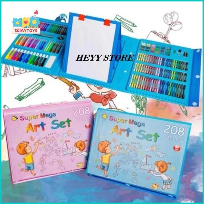 

Skiatoys CRAYON SET 208 PCS CRAYON MELUKIS CRAYON SET LENGKAP CRAYON ANAK ANAK