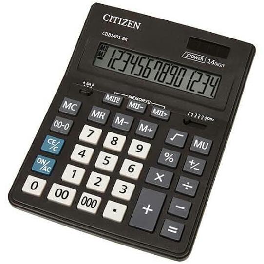 

kalkulator calculator citizen cdb1401-bk cdb1401bk original garansi