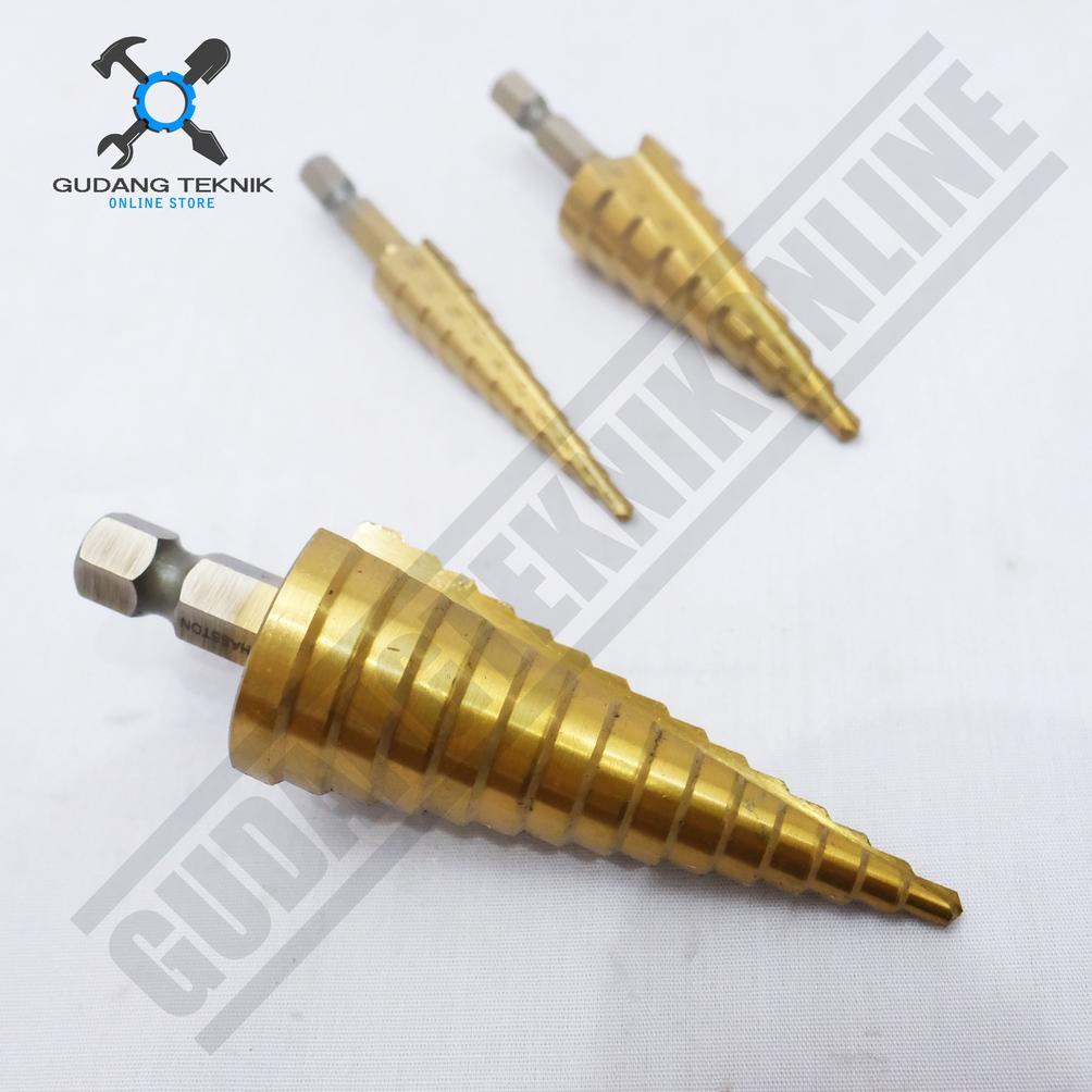 Terbaru Mata Bor Pagoda Step 3-12mm 4-20mm 4-32mm HASSTON PROHEX / Step Drill 3-12 4-20 4-32 mm HAST