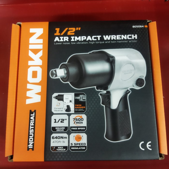 ✅New Air Impact Wrench Impek Angin 1/2 Inch Torsi Besar Twin Hammer Bisa Sameday