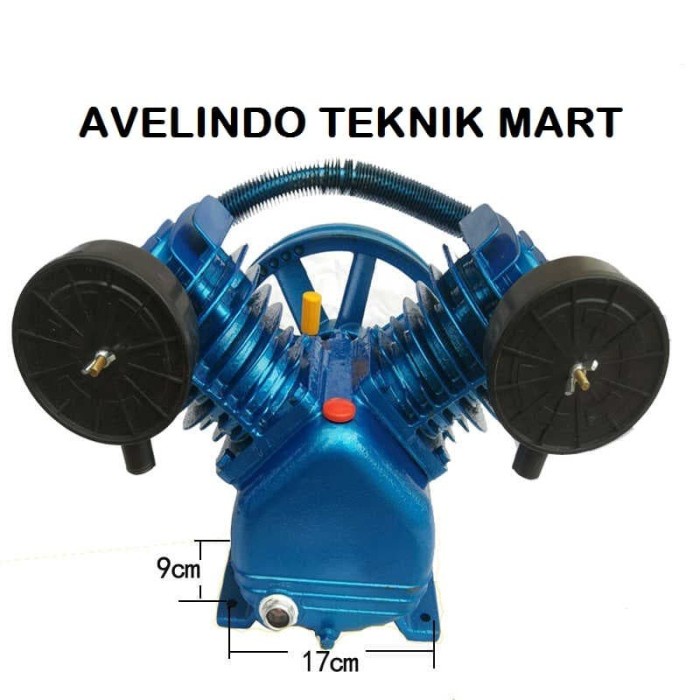 [Original] Kepala Kompresor Angin 3Hp Bare Kompresor Limited