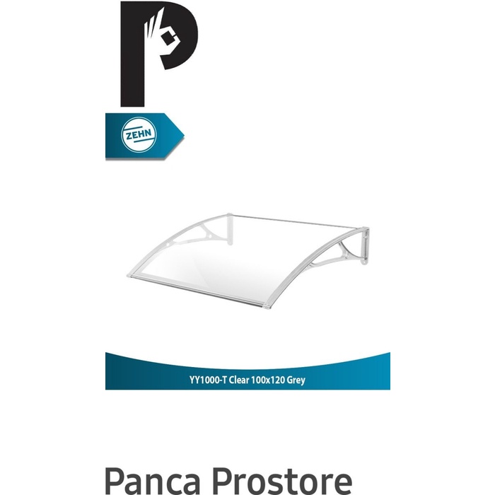 [Ori] Zehn Kanopi Pintu Bening / Awning Pc Hollow Yy1000-T 100X120 Berkualitas