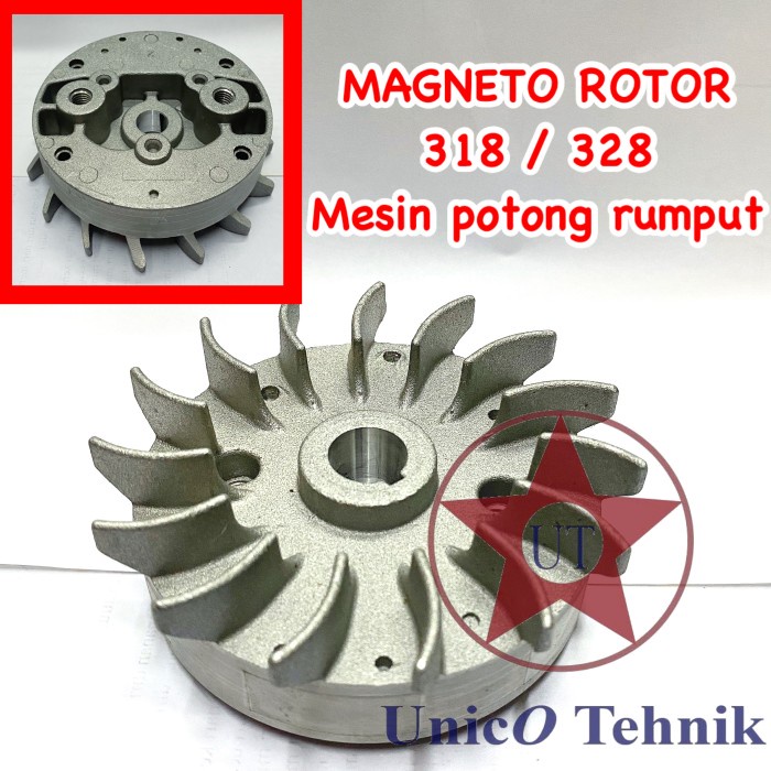 [New Ori] Magneto Rotor Tasco 328 318 Kipas Magnet Mesin Potong Rumput Tanaka Berkualitas