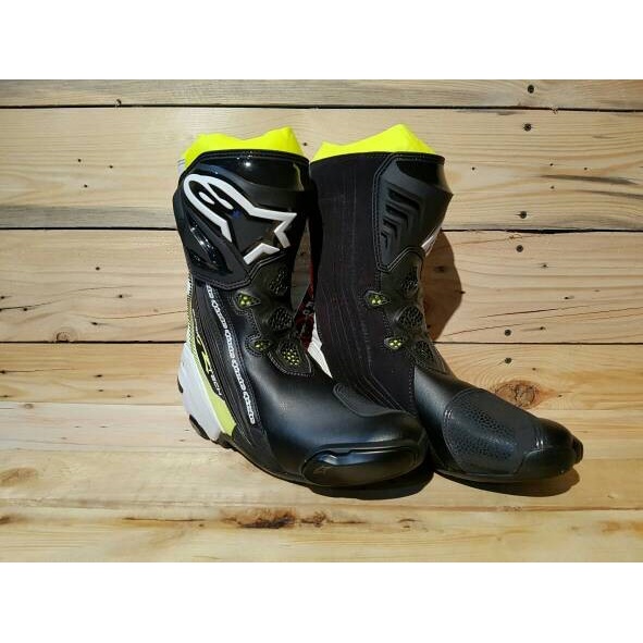 [New Ori] Alpinestar Supertech R Black Yellow Terbatas