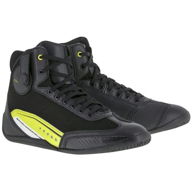 [New Ori] Alpinestar Ast - 1 Riding Shoes Black Yellow Fluo Terbaru
