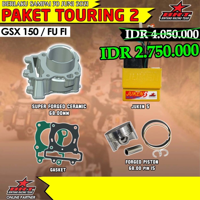 ✨Termurah Paket Blok Ceramic  Piston 68Mm  Ecu Juken 5 Bisa Gojek
