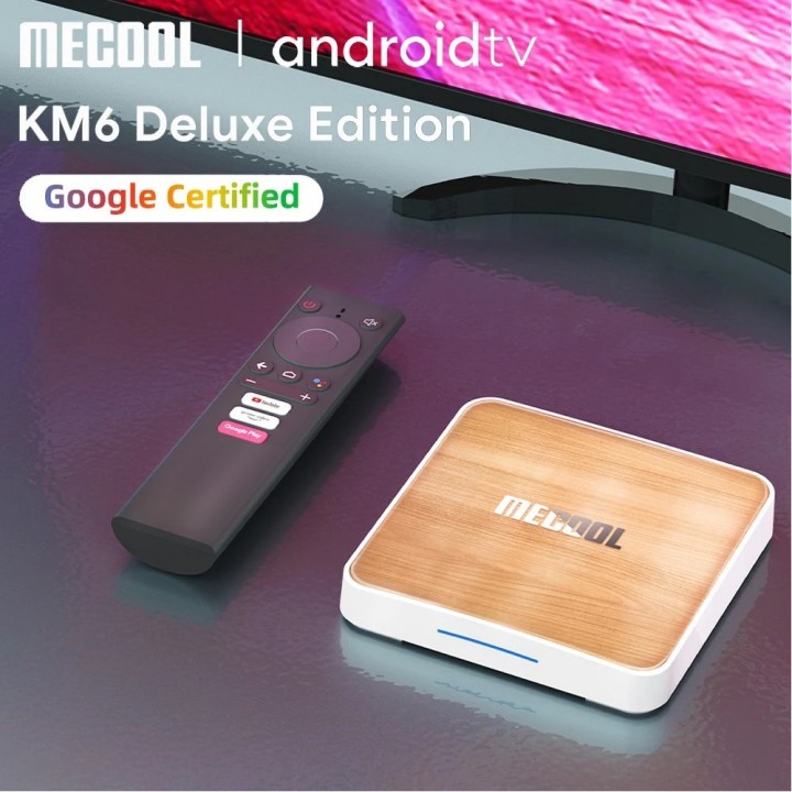 MECOOL KM6 DELUXE - 4K Android TV Box - Android TV Google Certified