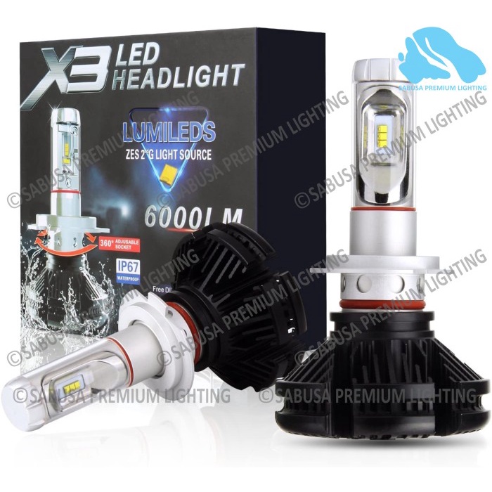Lampu Mobil Led H4 H11 Foglamp Headlamp Utama Fortuner Xenia Agya Dll Ready