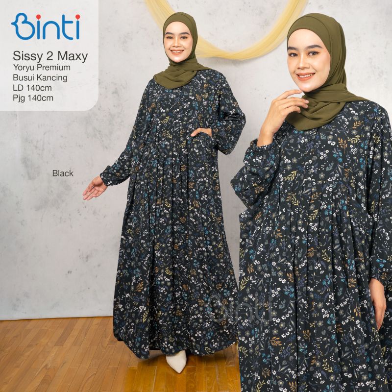 seruni sissy gamis jumbo wanita mat silk premium busui Ld 140 ORI binti
