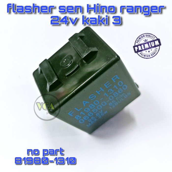 FLASHER SEN HINO RANGER , MA 24V KAKI 3 (3P) NO PART 81980-1310. best