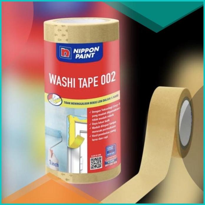 

Nippon Washi Tape 1" x 15 mtr Lakban Kertas Masking Tape Khusus Cat 2