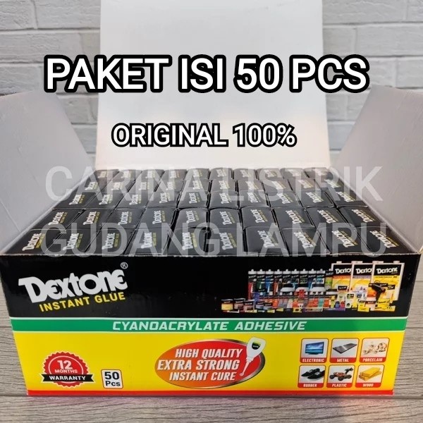 

Terbaru Paket Isi 50Pc Dextone Lem Korea Asli Besi Tetes Setan Cair Super Kuat Promo Terlaris