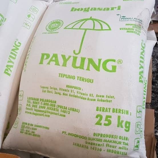 

Terlaris!! tepung terigu Payung 25kg gasari bal sak