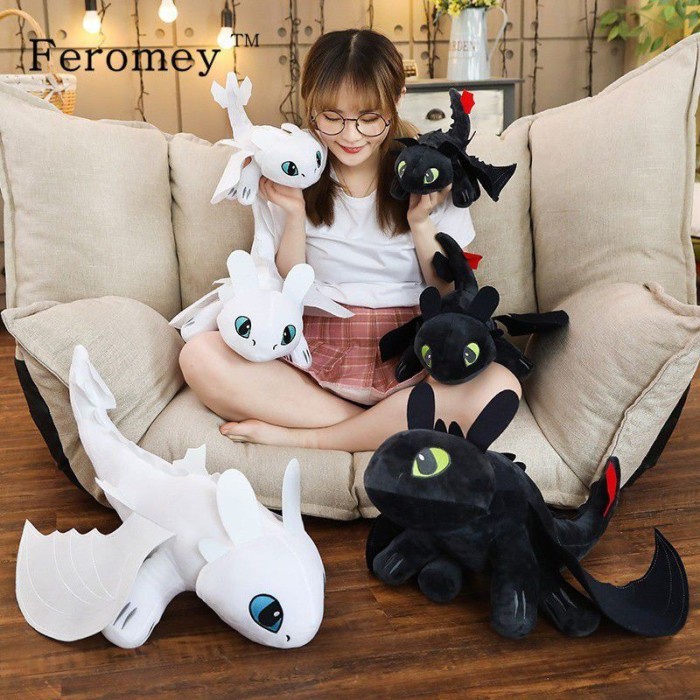 Mainan neka How To Train Your Toothless Bahan Plush Lembut