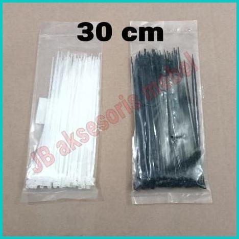 

KABEL TIS TIE TIES 30 cm PERBUNGKUS / TALI PENGIKAT KABEL 300 mm 20JV