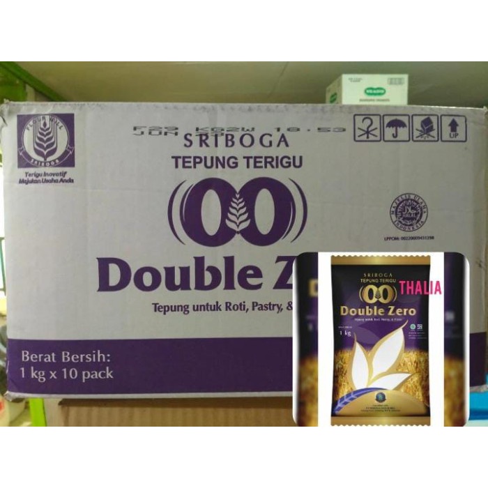 

Baru!! SRIGA TEPUNG DOUBLE ZERO KARTONAN 1KGX10 KEMASAN DUS OJOL