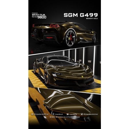 MAXDECAL Premium Wrap Film 9800 - MIDNIGHT GOLD