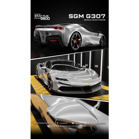 MAXDECAL Premium Wrap Film 9800 - METALLIC SILVER TITANIUM