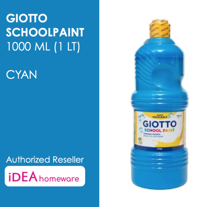 

Promo Giotto School Paint 1000 Ml Cyan Biru Muda Cat Air Poster Washable 1 L