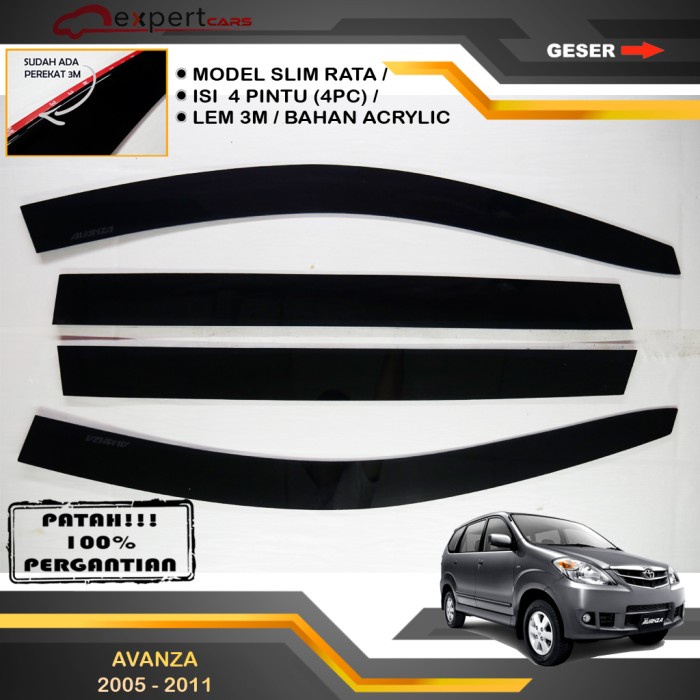 NEW TALANG AIR AVANZA 2005 2006 2007 2008 2009 2010 2011 SLIM RATA FLAT 3M ORIGINAL TERBARU