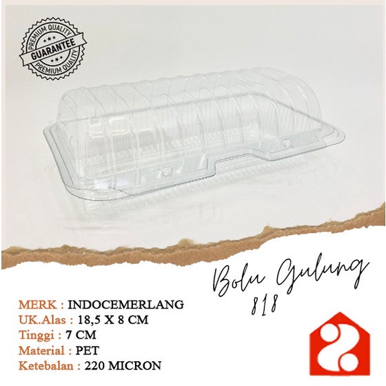 tray box mika kue bolu gulung 18cm / mika kue tart / bolu gulung kukus