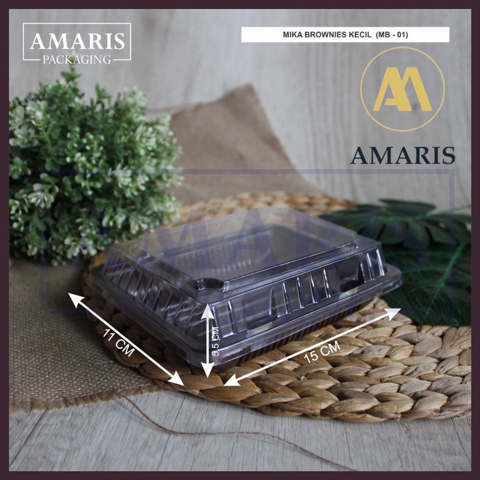 Amaris Packaging - Mika Brownies Kecil - Kotak Makanan - Kotak Kue