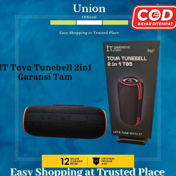 Speaker It Tova Tunebell 2In1 T05 Garansi Resmi Tam Bluetooth Speaker Kualitas Premium